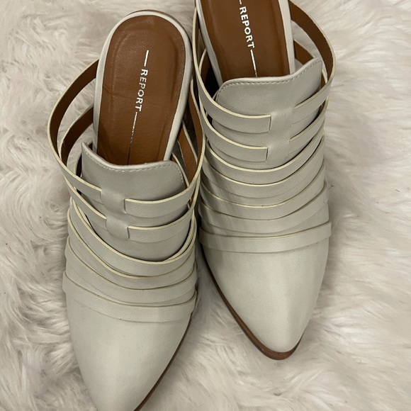 SOLD!!! Size 10 - Report Stylish Block Heel Mules - Picture 6 of 9